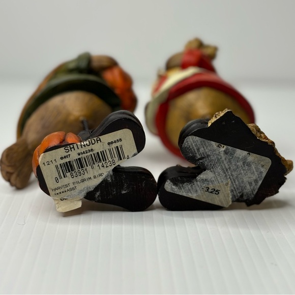 Thanksgiving Pilgrim Bird Figurines (set of 2) - Picture 7 of 13